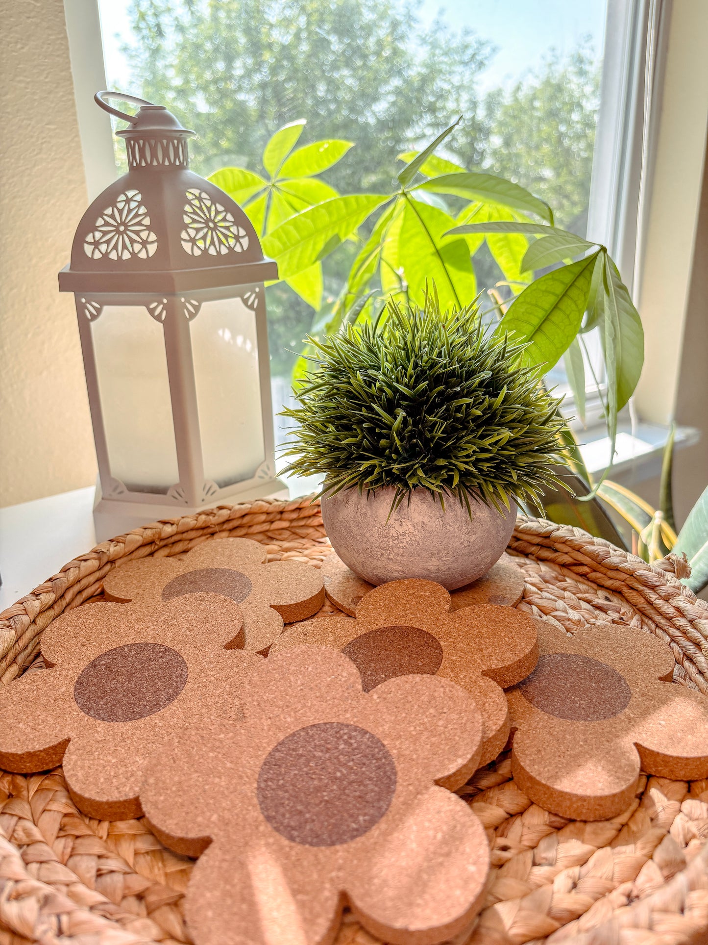 Flower Cork Coaster